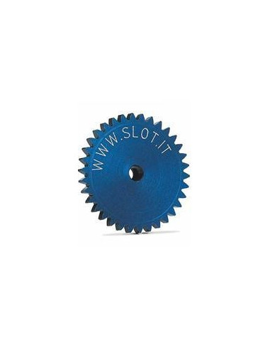 GS01 Corona 34d. motor transversal 19mm. Aluminio para eje 2.38mm Fijada mediante tornillo allen M2