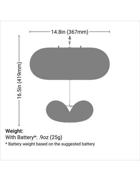 UMX Night Vapor BNF Basic with AS3X and SAFE Select  376mm