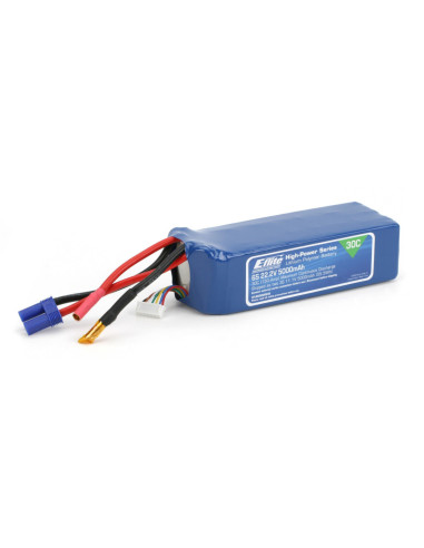 22.2V 5000mAh 6S 30C LiPo Battery: EC5