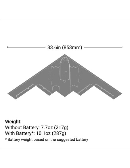 Micro B-2 Spirit of America Twin 30mm EDF BNF Basic