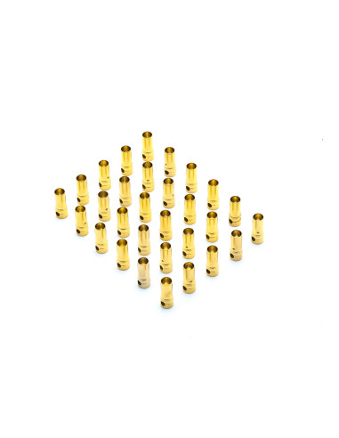 Connector: Gold Bullet Female  3.5mm (30)