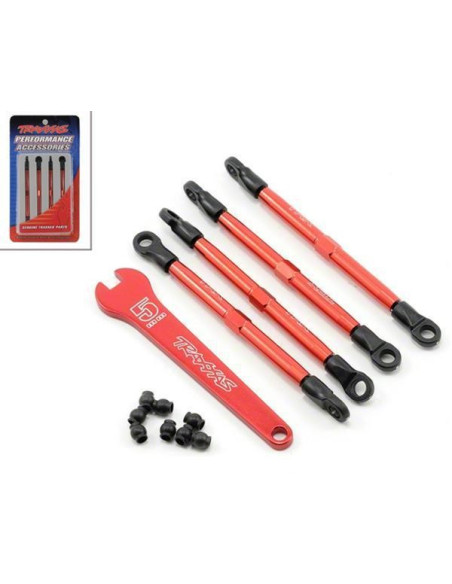 Traxxas Aluminum Toe Links (Red) para Slash VXL (4)