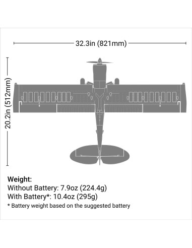 Micro Scrappy 800mm BNF Basic with AS3X and...