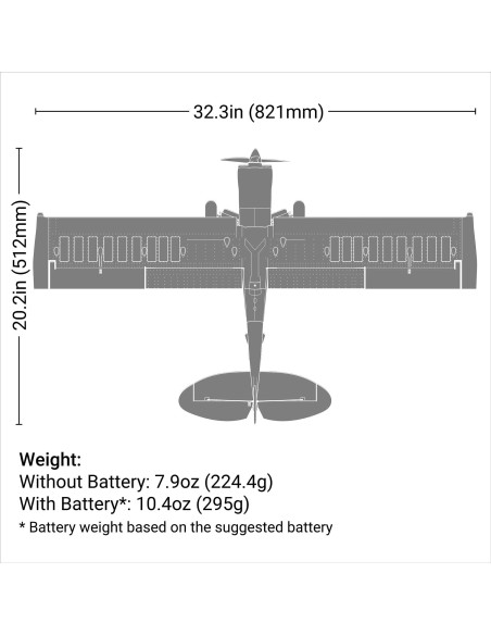 Micro Scrappy 800mm BNF Basic with AS3X and SAFE Select