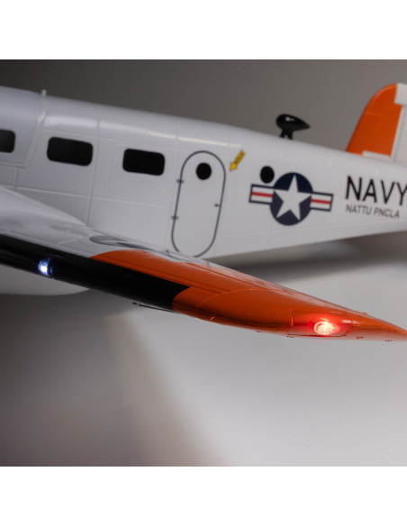 Beechcraft D18-RC-45J 1.5m BNF Basic with AS3X+ and SAFE Select