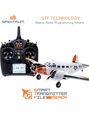 Beechcraft D18-RC-45J 1.5m BNF Basic with AS3X+...