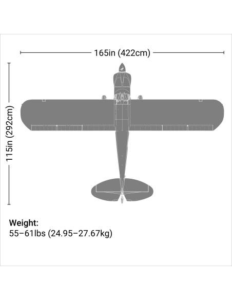 CubCrafters Carbon Cub FX-3 100-200cc ARF  165"