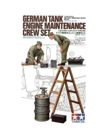 352180 German tank engine maintenance crew set Tamiyia