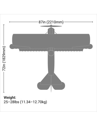 Fokker D.VII 30-60cc ARF  87"