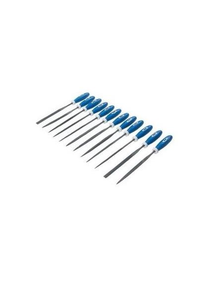 Juego de 12 limas - Plana, redonda, media caña, triangular y cuadrada.