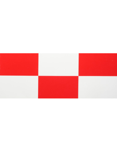UltraCote  2" White & Red Squares