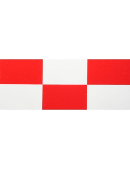 UltraCote  2" White & Red Squares