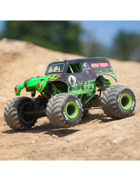 1-18 Mini LMT Grave Digger 2S 4X4 RTR Brushed Monster Truck (Battery & Charger Included)   Green