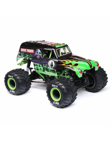 1-18 Mini LMT Grave Digger 2S 4X4 RTR Brushed Monster Truck (Battery & Charger Included)   Green