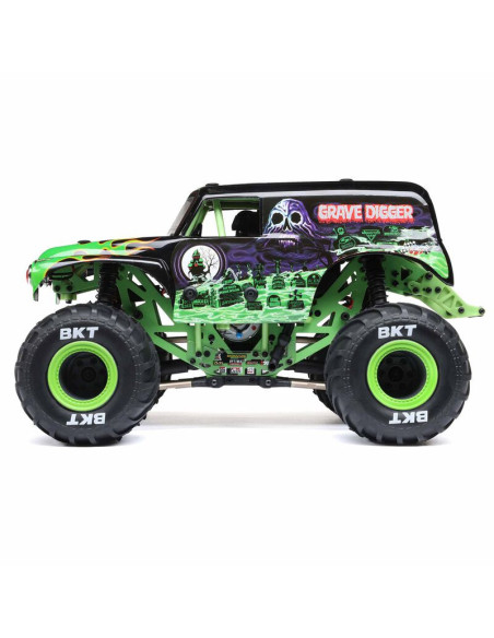 1-18 Mini LMT Grave Digger 2S 4X4 RTR Brushed Monster Truck (Battery & Charger Included)   Green