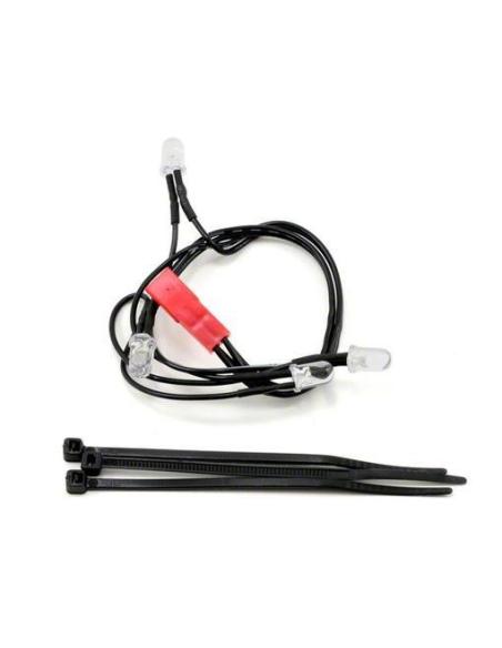 5689 Traxxas LED Lights, Front Harness (4 Clear Lights)