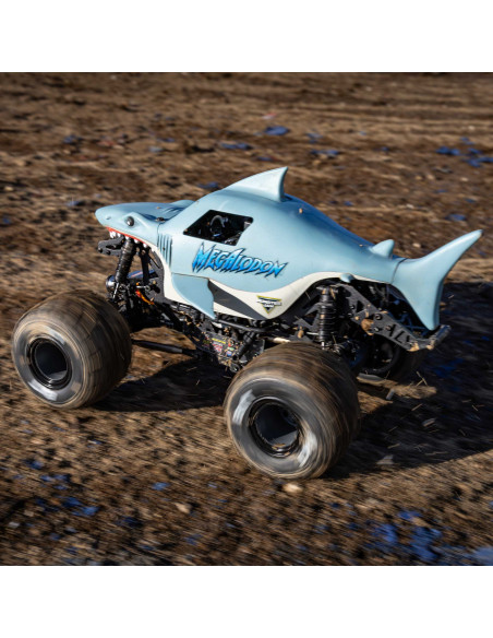 1-18 Mini LMT Megalodon 2S 4X4 RTR Brushed Monster Truck (Battery & Charger Included)  Blue