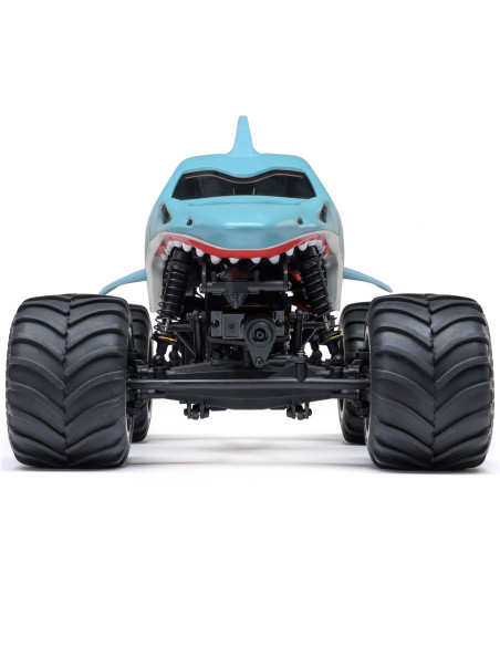 1-18 Mini LMT Megalodon 2S 4X4 RTR Brushed Monster Truck (Battery & Charger Included)  Blue