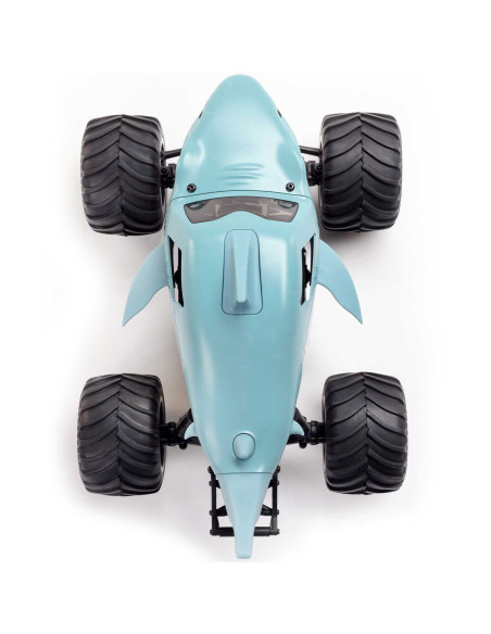 1-18 Mini LMT Megalodon 2S 4X4 RTR Brushed Monster Truck (Battery & Charger Included)  Blue