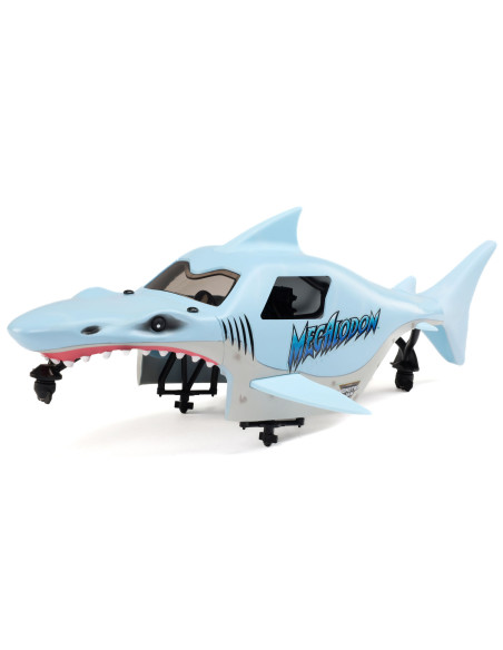 1-18 Mini LMT Megalodon 2S 4X4 RTR Brushed Monster Truck (Battery & Charger Included)  Blue