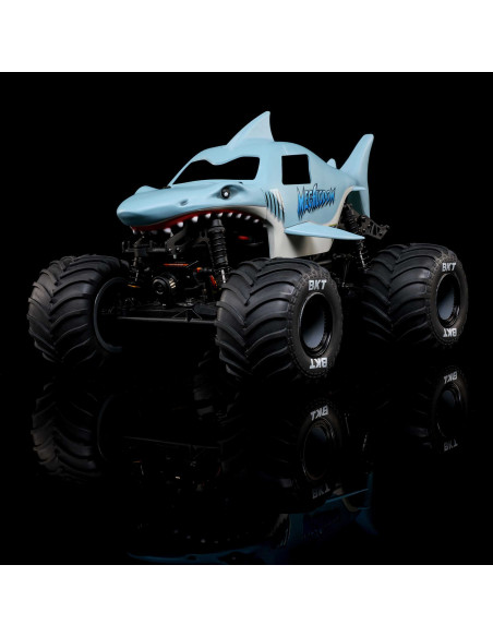 1-18 Mini LMT Megalodon 2S 4X4 RTR Brushed Monster Truck (Battery & Charger Included)  Blue