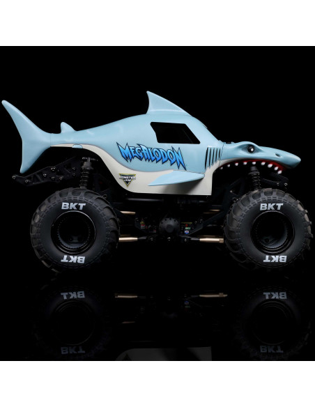 1-18 Mini LMT Megalodon 2S 4X4 RTR Brushed Monster Truck (Battery & Charger Included)  Blue