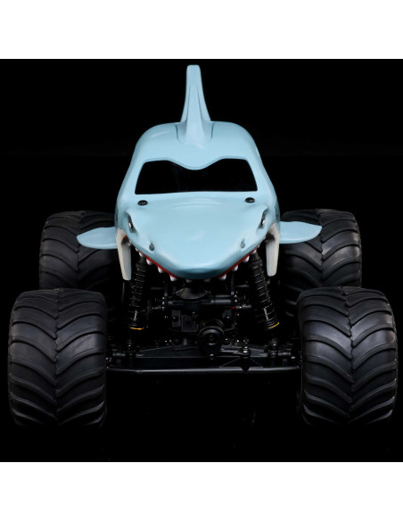 1-18 Mini LMT Megalodon 2S 4X4 RTR Brushed Monster Truck (Battery & Charger Included)  Blue