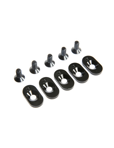 Engine Mount Insert and Screws 18T  Black (5):...