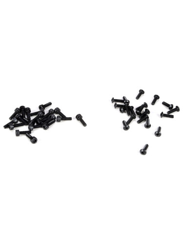 Wheel Screw Set  3x10mm BH & Cap (20ea): 5IVE-T...