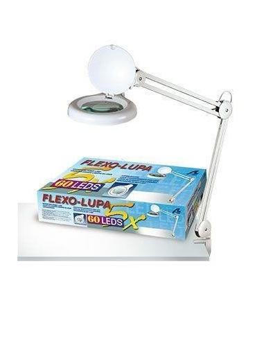 Flexo Lupa con Luz 60 LEDS 5x