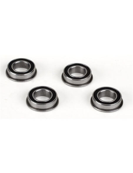 8x14x4 Flanged Rubber Seal Ball Bearing (4): 8X  8XE