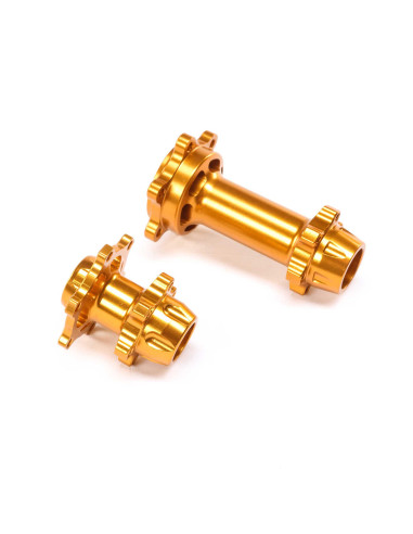 Aluminum Hub Set  Machined  Gold: Promoto-MX