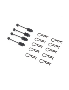 Body Clip (10) & Leash (4):...
