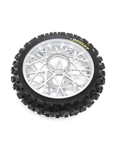 Dunlop MX53 Rear Tire Mounted  Chrome: Promoto-MX