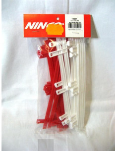 12 Vallas rojas y blancas...