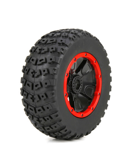 1-5 Left & Right Front-Rear 4.75 Pre-Mounted Tires  24mm Hex (2): DB XL
