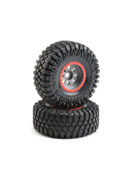 1-6 Maxxis Creepy Crawler LT Front-Rear 3.6 Pre-Mounted Tires  20mm Hex (2): Super Rock Rey