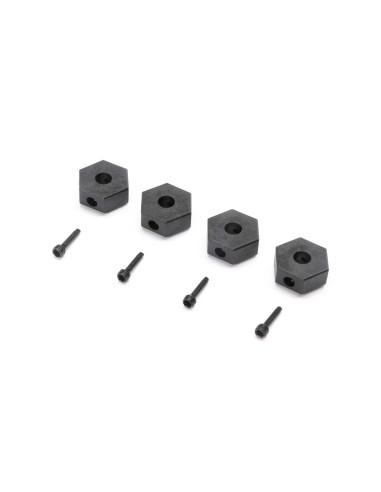 12mm Wheel Hex and Screwpin (4): Mini LMT