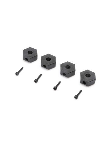 12mm Wheel Hex and Screwpin (4): Mini LMT
