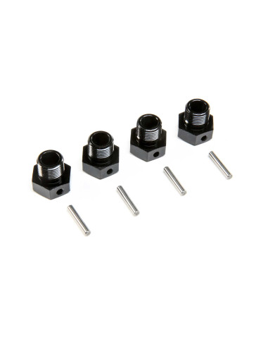 17mm Wheel Hex  Black (4): SBR 2.0