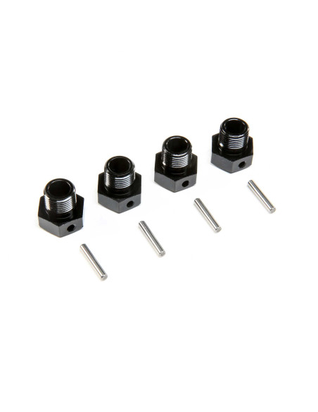 17mm Wheel Hex  Black (4): SBR 2.0