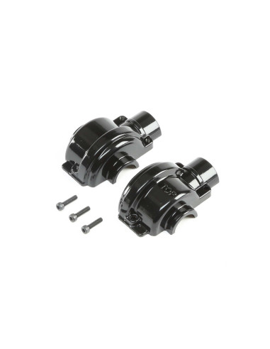 Aluminum Diff Case Black: LST 3XL-E
