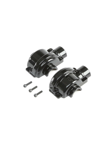 Aluminum Diff Case Black: LST 3XL-E