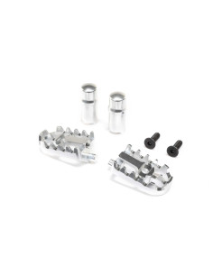 Aluminum Foot Pegs  Silver:...