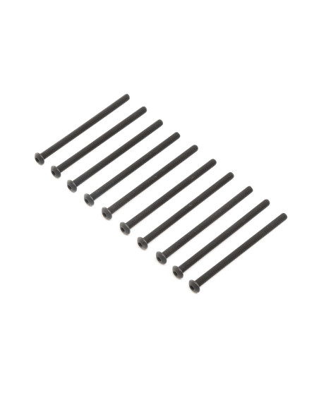 Button Head Screws  Steel  Black Oxide  M4 x 65mm (10)