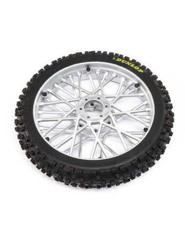 Dunlop MX53 Front Tire Mounted  Chrome: Promoto-MX