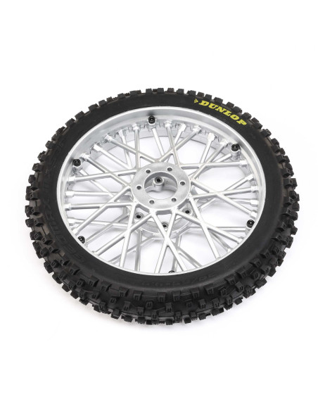 Dunlop MX53 Front Tire Mounted  Chrome: Promoto-MX