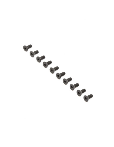 Flat Head Screws  Steel  Black Oxide  M4 x 10mm...
