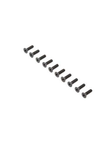 Flat Head Screws  Steel  Black Oxide  M4 x 14mm...