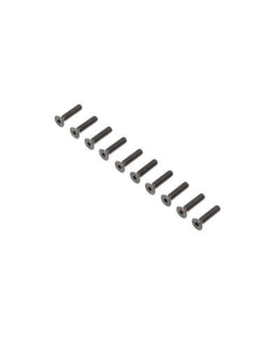 Flat Head Screws  Steel  Black Oxide  M4 x 18mm...